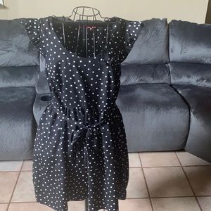 Polka dot swing dress